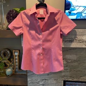 Brooks Brothers Tailored Fit Non Iron shirt sleeve blouse size 2